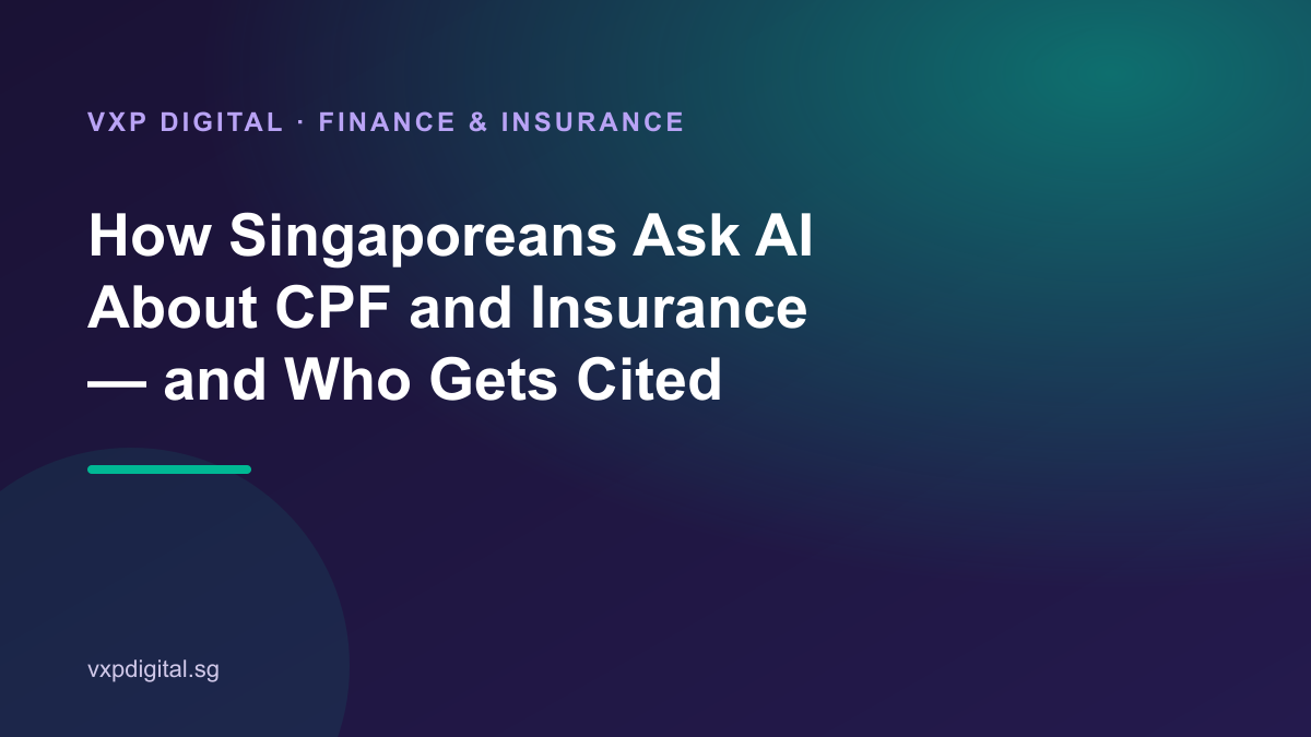 How Singaporeans Ask AI About CPF and Insurance — and Who Gets Cited