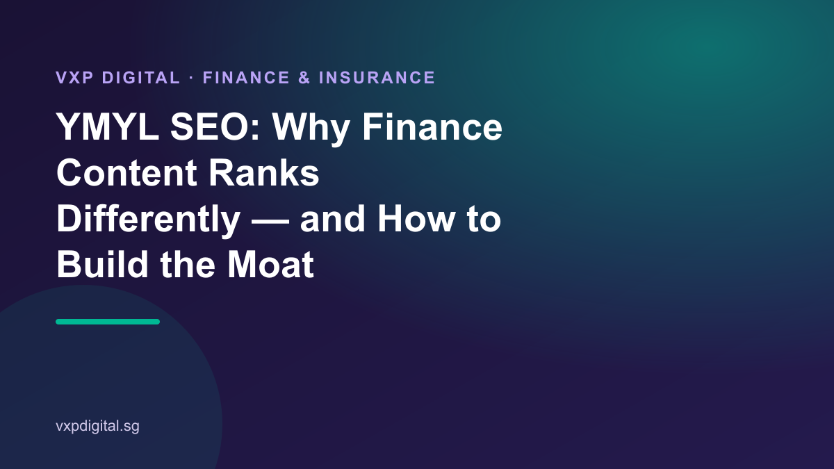 YMYL SEO: Why Finance Content Ranks Differently — and How to Build the Moat